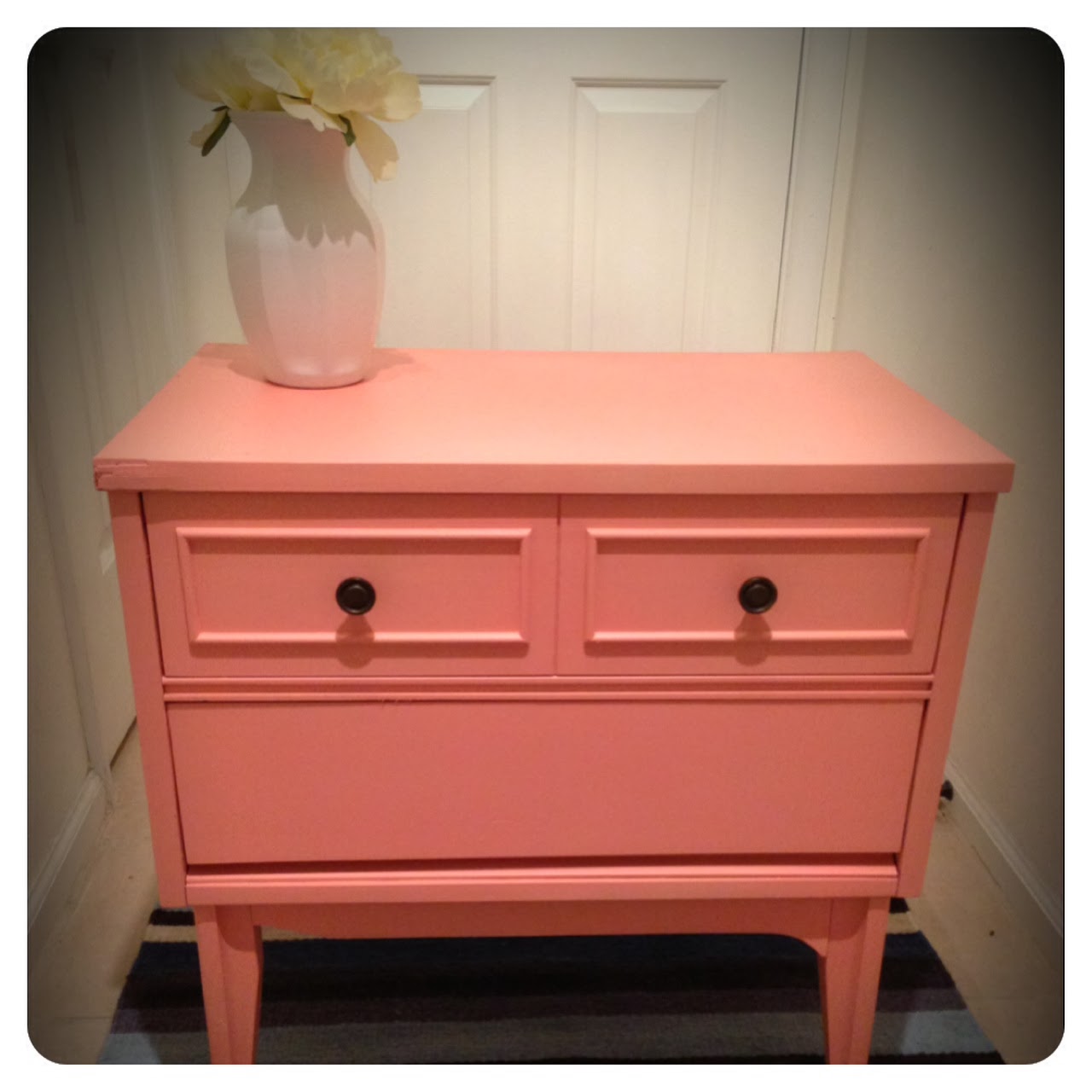 A Modern Navy Wife Nightstand redo