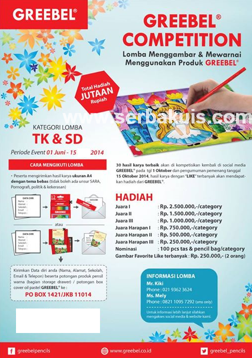 Kontes Menggambar Dan Mewarnai Berhadiah Uang Total Jutaan Rupiah