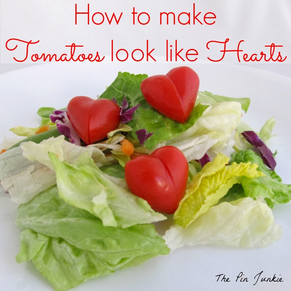 How to make tomatoes look like hearts