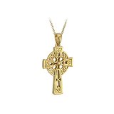 Medium Celtic Cross Necklace 14K Gold Irish Made Be the first to review this item   Price: $504.95