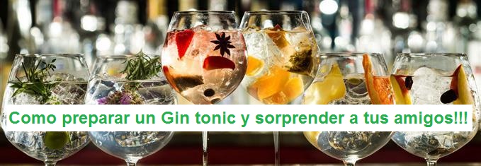 Como preparar un buen gin tonic y sorprender a tus amigos