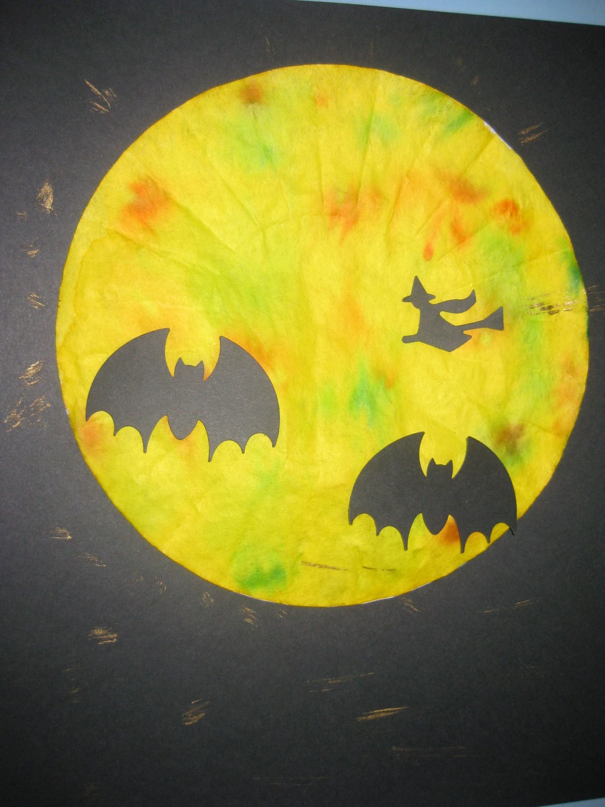 Sue's TeachSpeech Coffee Filter Halloween Moon