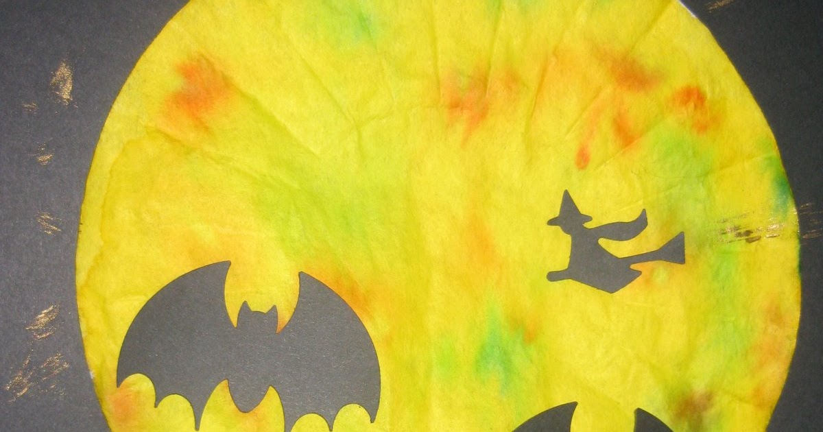 Sue's TeachSpeech Coffee Filter Halloween Moon