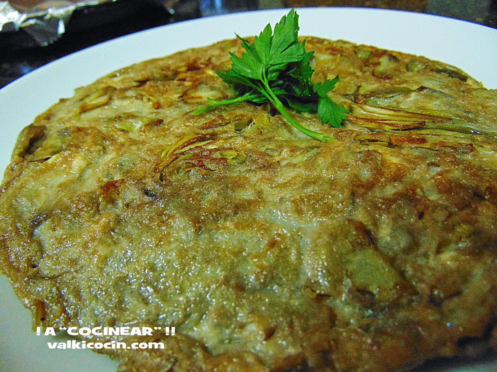 TORTILLA DE ALCACHOFAS ¡¡A COCINEAR!! Recetas