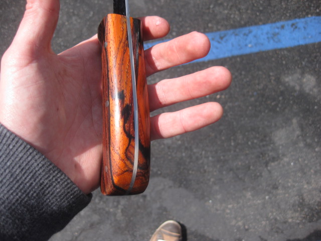 knife cocobolo handle figured highly neat customers piece