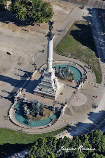 Photo aerienne de la fontaine des girondins à Bordeaux