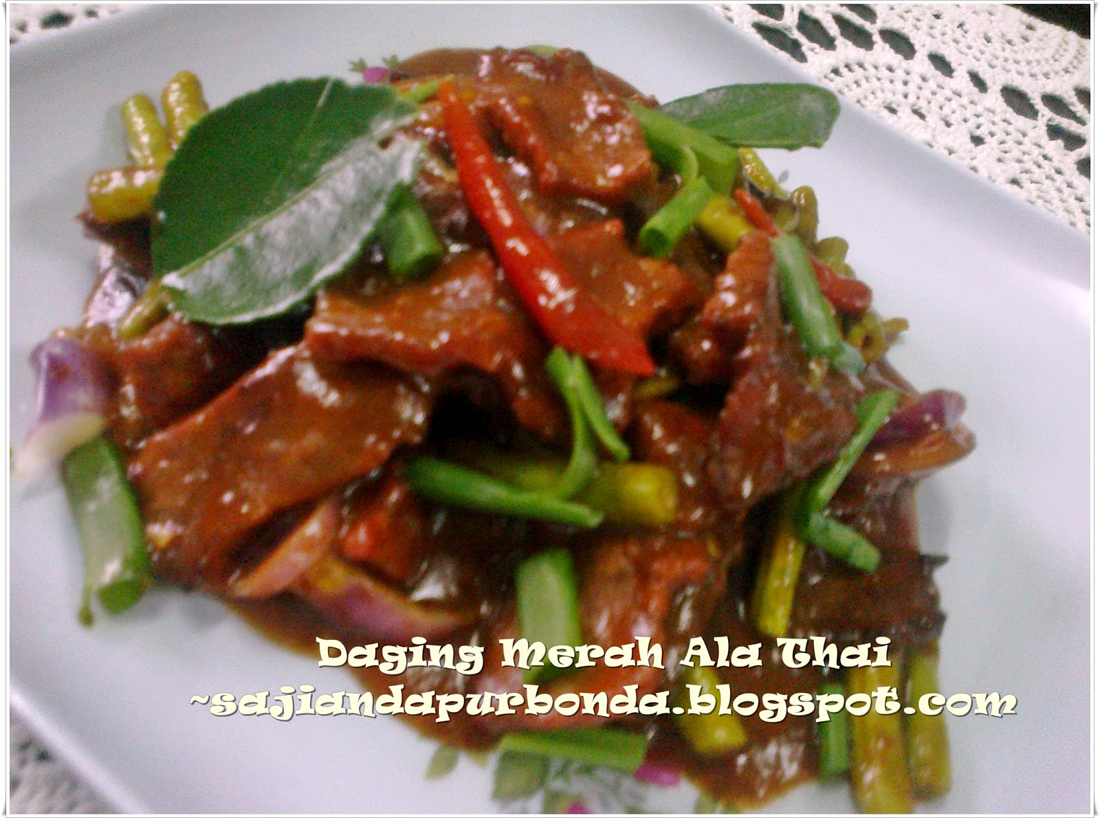 Sajian Dapur Bonda: Daging Masak Merah Ala Thai