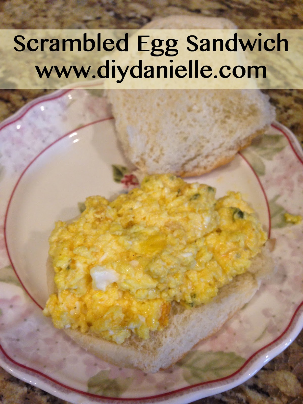 Scrambled Egg Sandwich, Yum! DIY Danielle