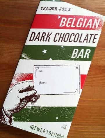 trader dark joe belgian chocolate bar