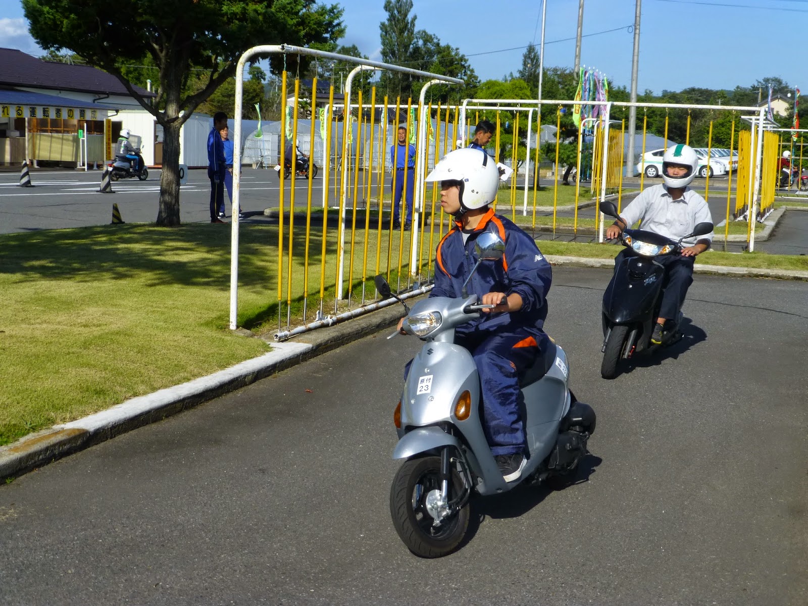 バイク実技講習会 宮城県涌谷高等学校