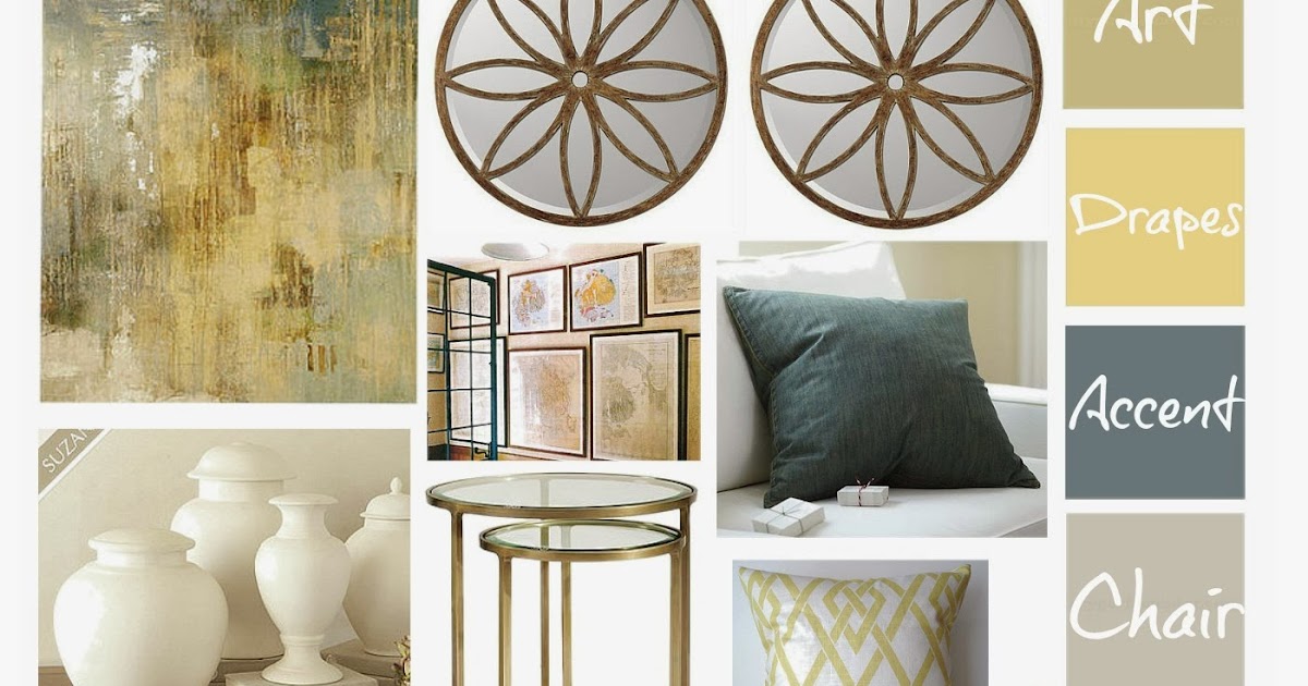 Seaside Interiors: Blue and Gold Living Room Makeover!