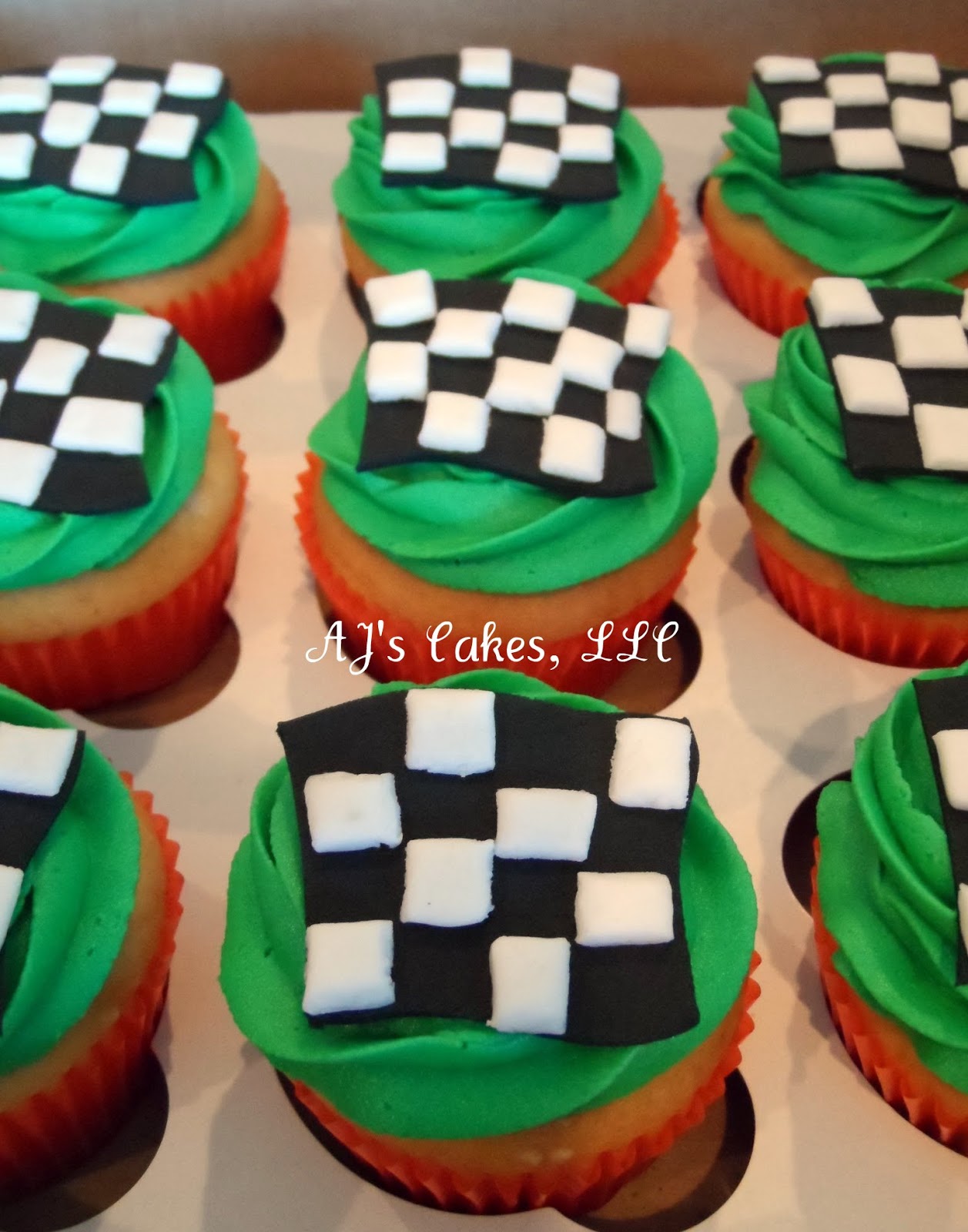 AJ's Cakes: Racing Car Cupcakes