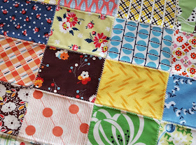Denyse Schmidt Patchwork Bench Cushion by Heidi Staples of Fabric Mutt