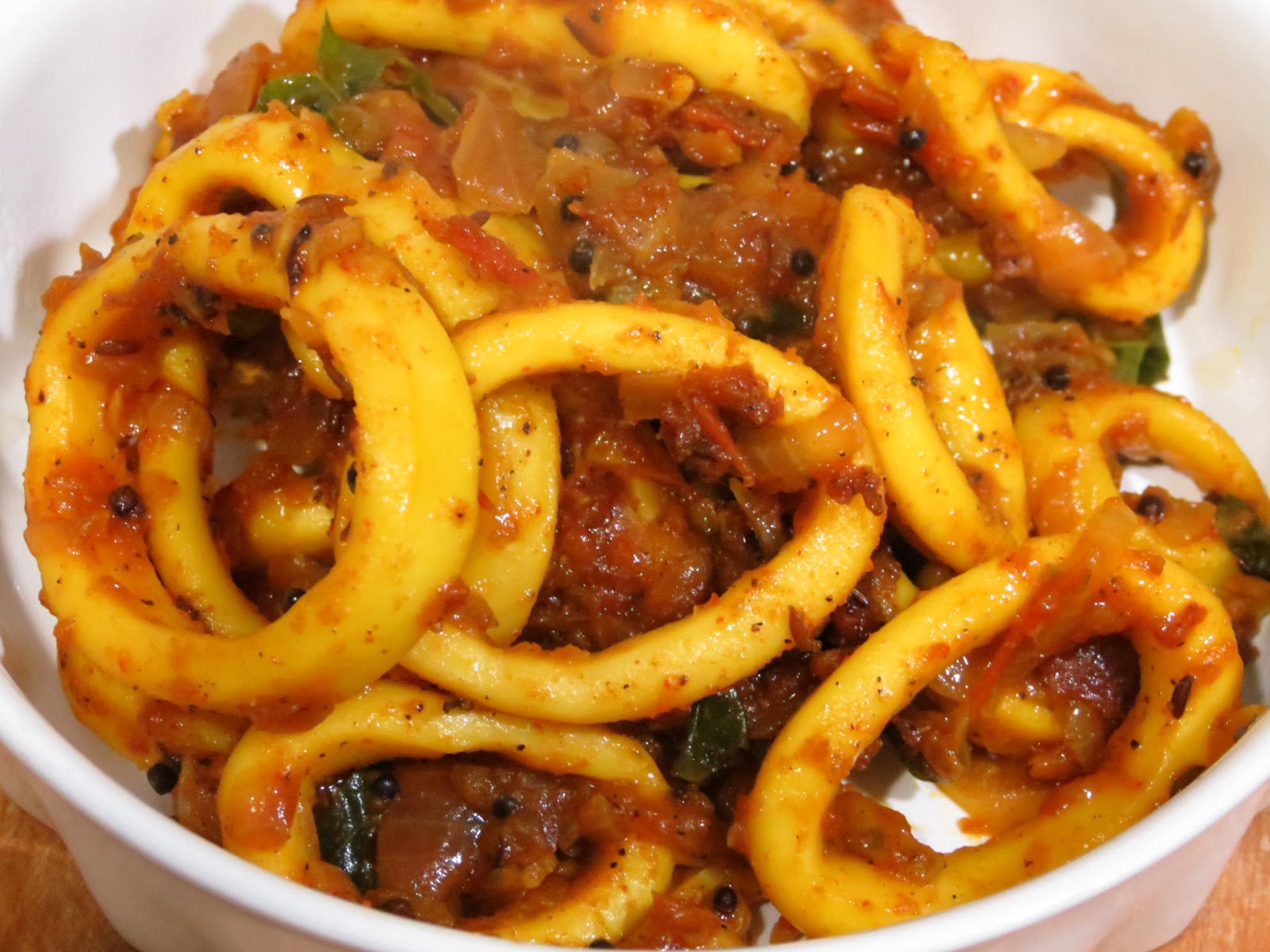 mittu cooking love: Squid Pepper Masala | How to Cook Indian Style Squid