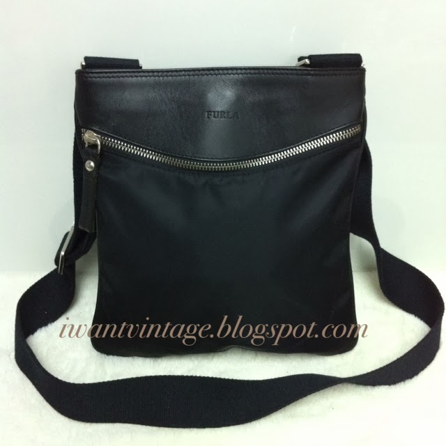 I Want Vintage Vintage Designer Handbags Furla Nylon Small Sling Bag