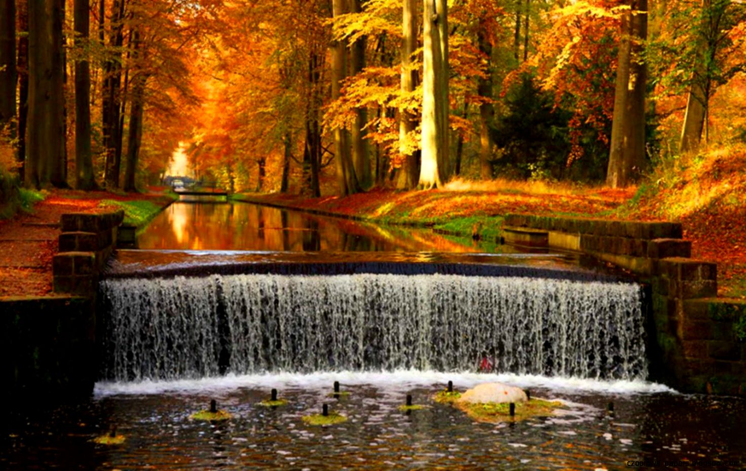 Autumn Waterfall Wallpapers Autumn Waterfall Wallpapers