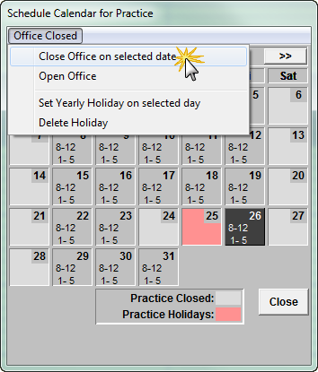 the office schedule