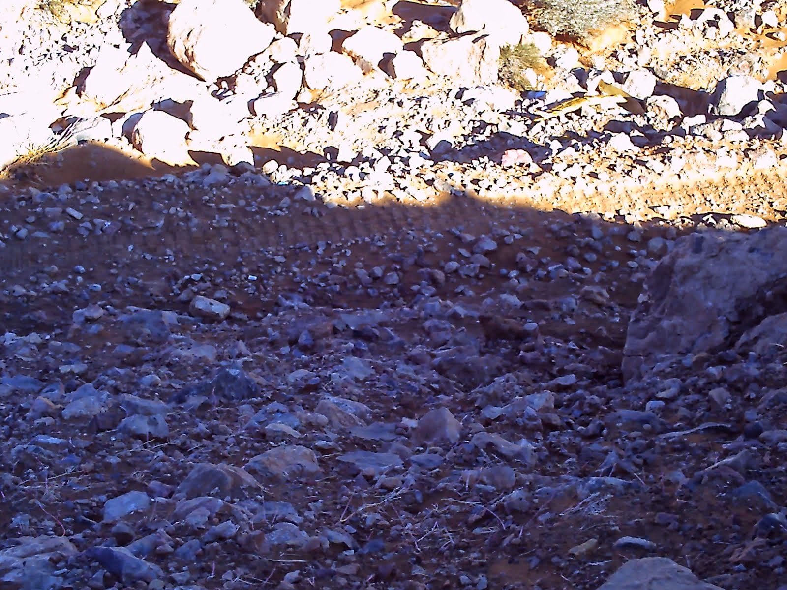 صورة نادرة لأحجار صحراوية  على بعد 90 كم عن مدينة بشار  تجاه تاغيت