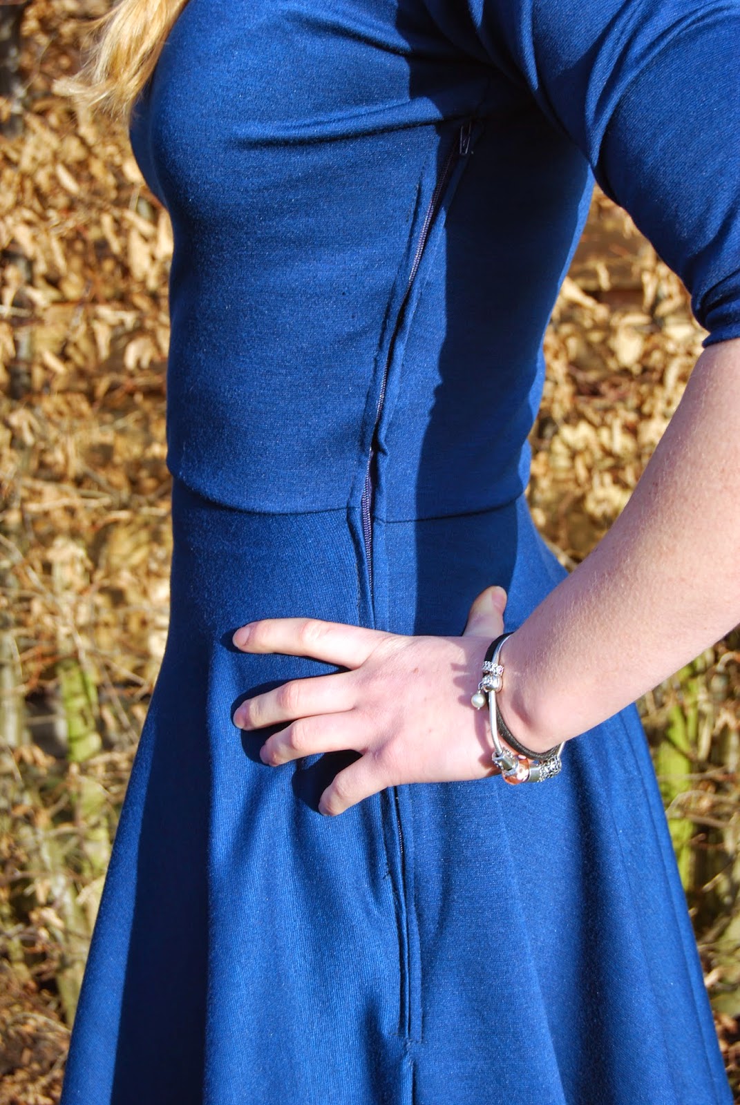 pastels and stripes skater dress