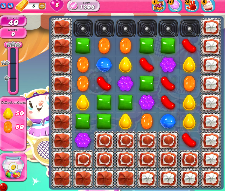Candy Crush Saga 1206 Candy Crush Saga 1206