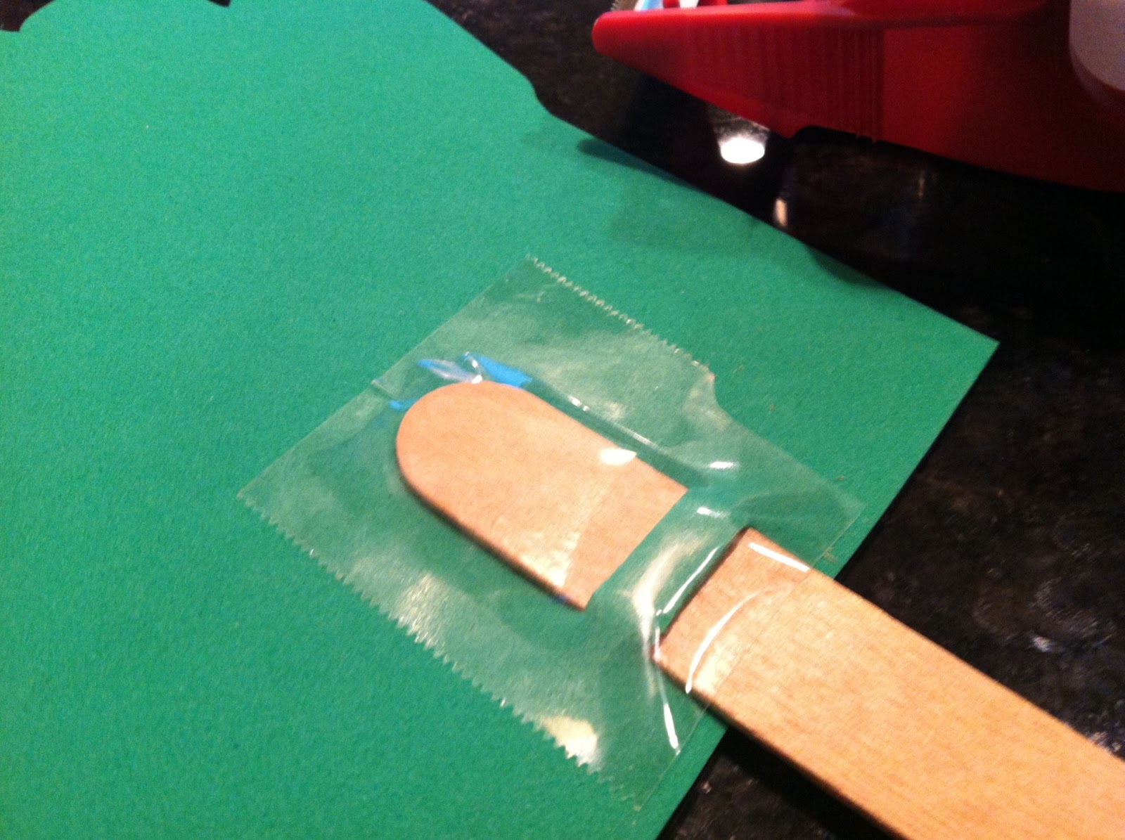 The Tall Green House Sunday School Craft God is 1 Foam Hand