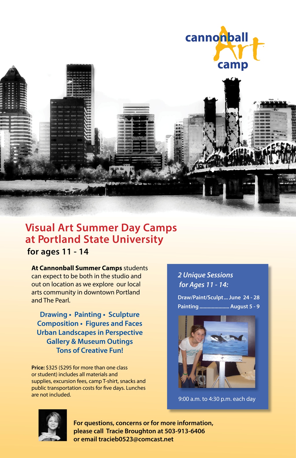 Cannonball Art Camp at Portland State University