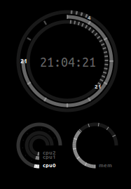 26 temas para Conky, monitoriza con estilo conky clock 26 temas para Conky, monitoriza con estilo