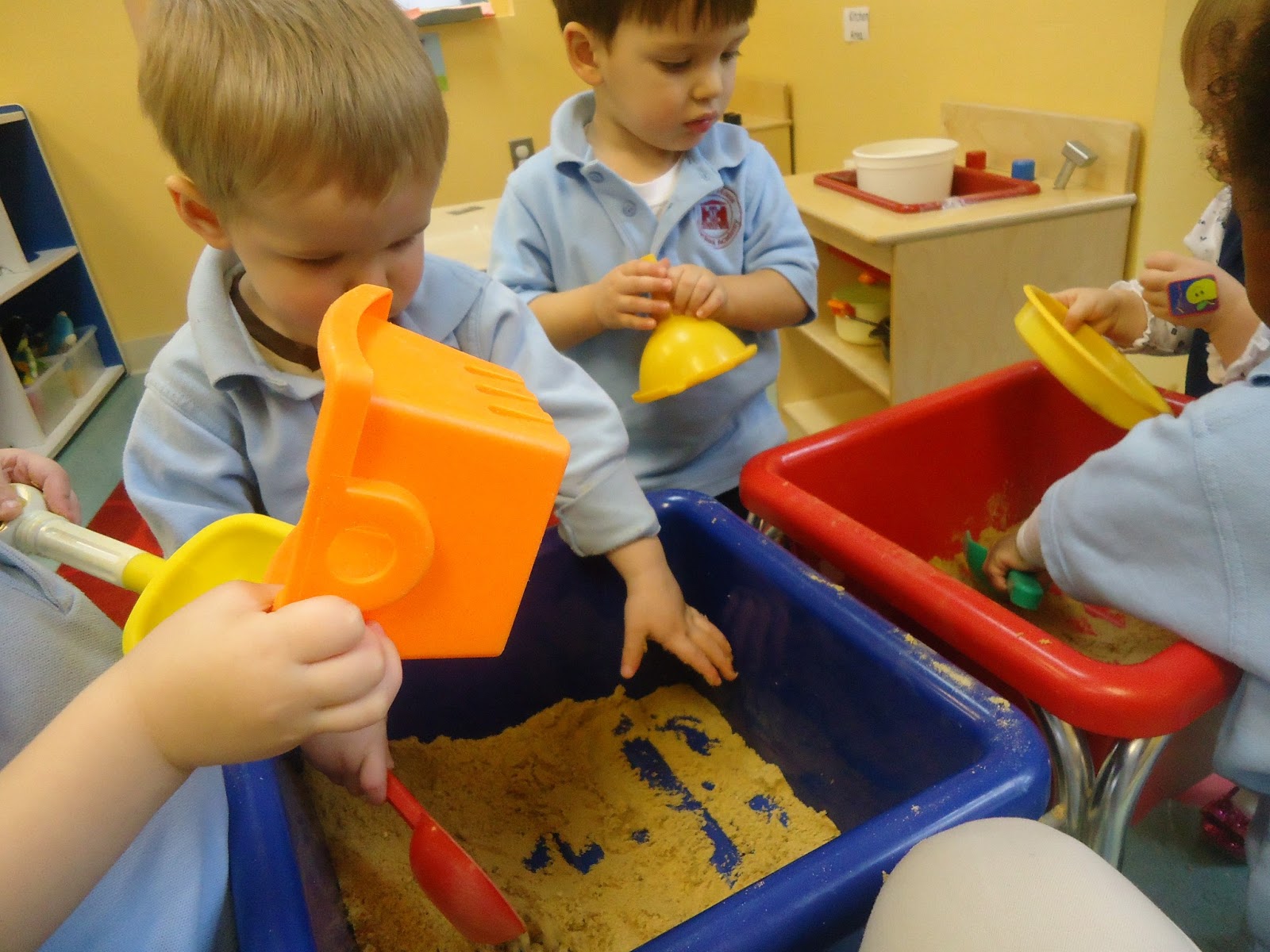 to the HH Toddler Classroom! Sand Play