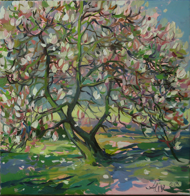 Magnolia,oil on canvas, 50x50cm, 2011