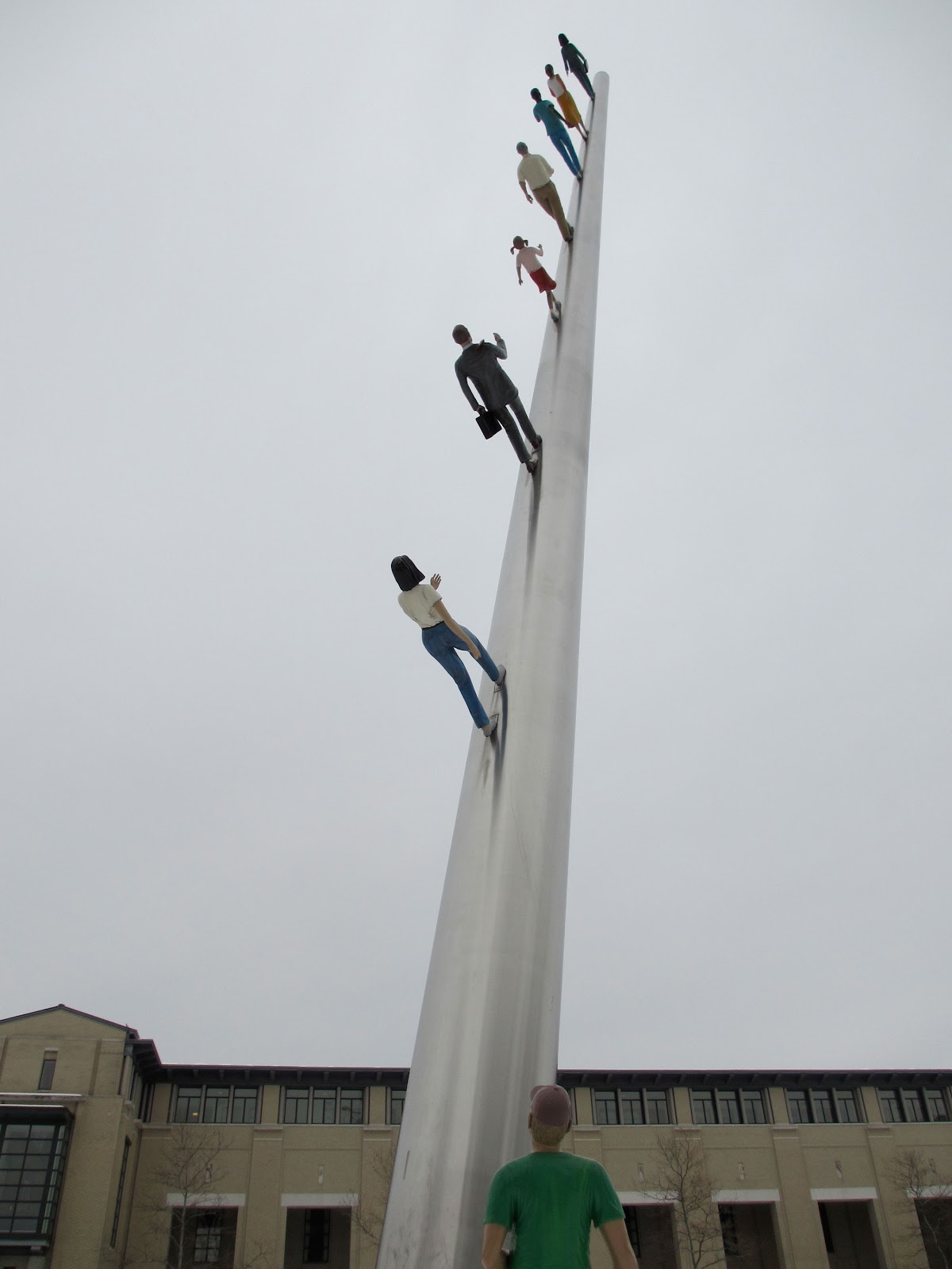 Pittsburgh Murals and Public Art Walking to the Sky by Jonathan Borofsky
