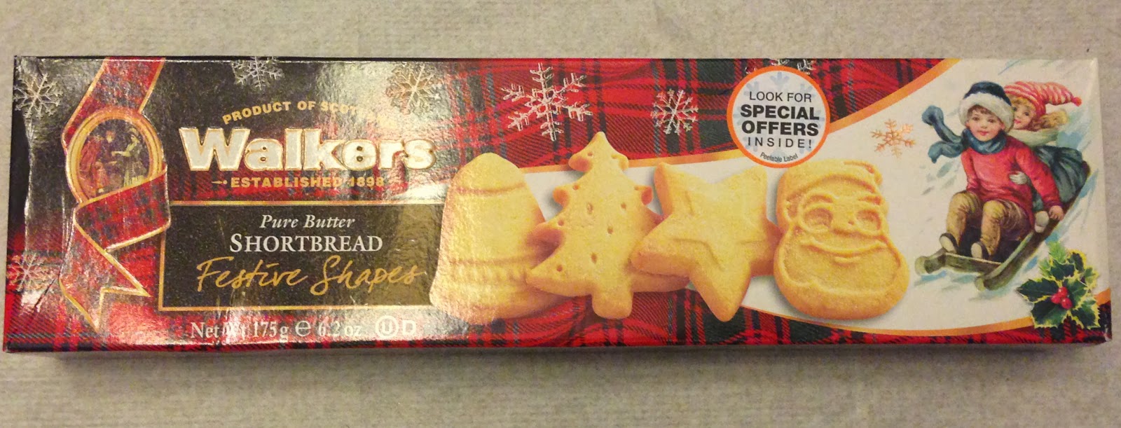 Walkers Shortbread Festive Shapes; Decorate in No Time Outnumbered 3 to 1