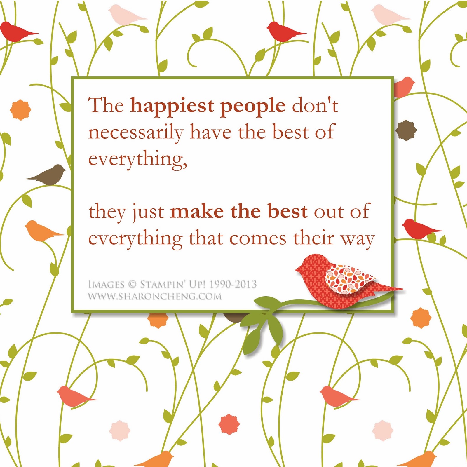 SHARING CREATIVITY and COMPANY Frameable Happiness Quote