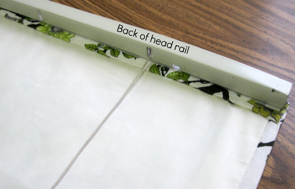 Maria Elena Designs Roman Shade made using my miniblind tutorial