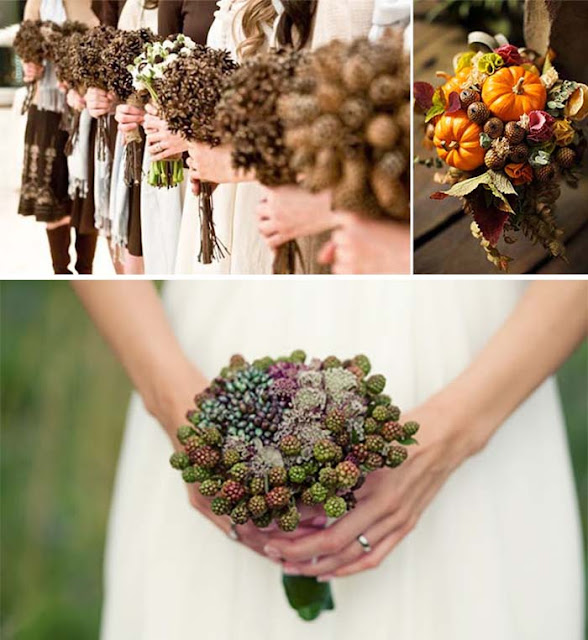winter and fall wedding flowers