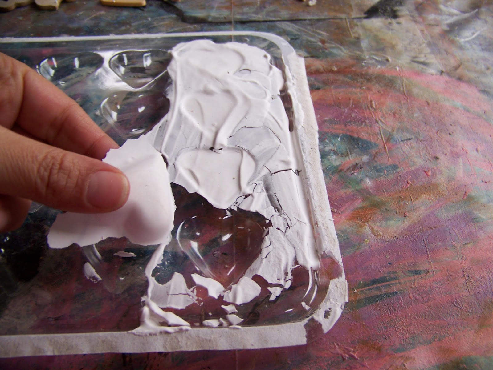 A Pretty Talent Blog Casting Plaster of Paris in Various Molds