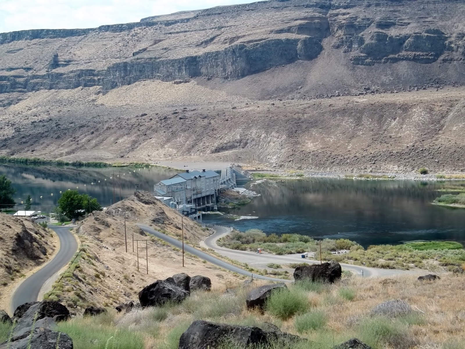 Traveling Poor Swan Falls Dam near Kuna Idaho