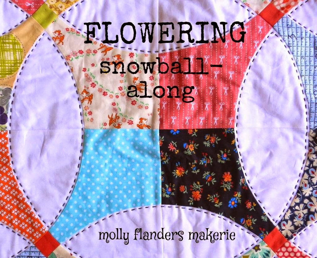selfsewn flowering snowball quilt a long