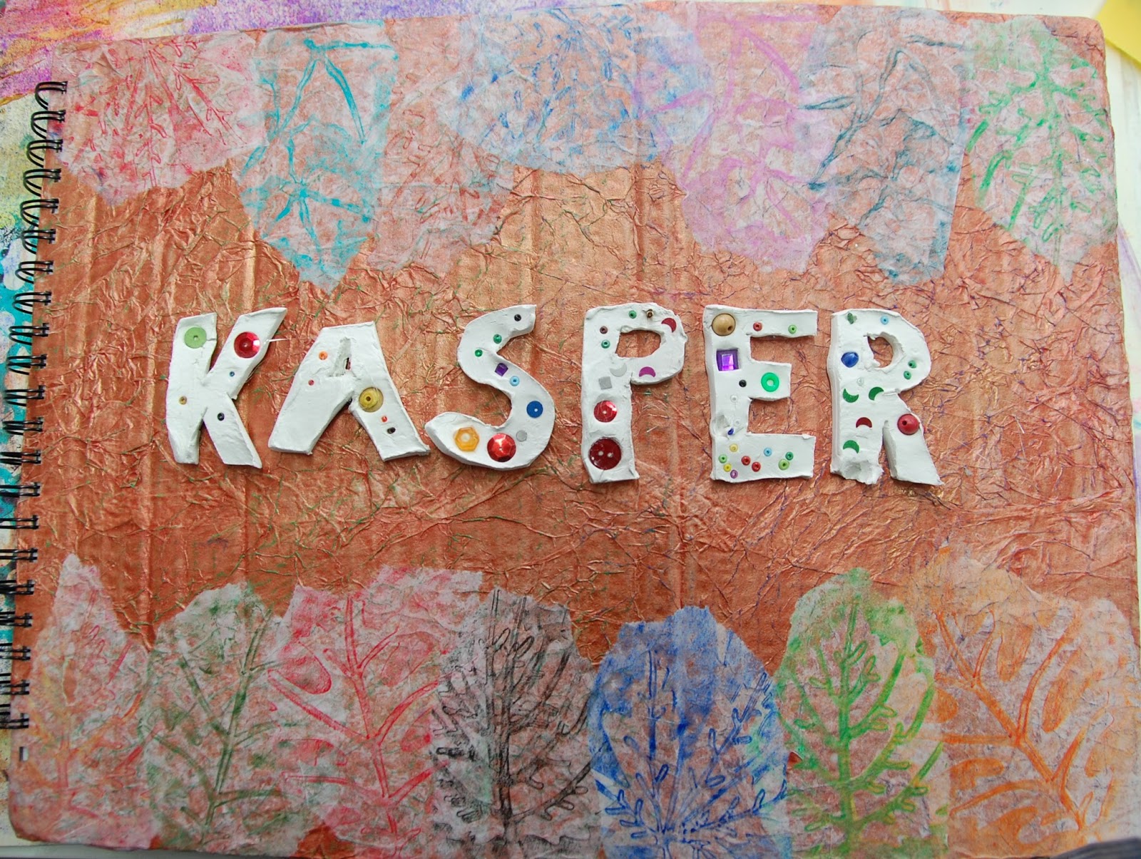 butterfliecrafter Kasper's preschool art book 1