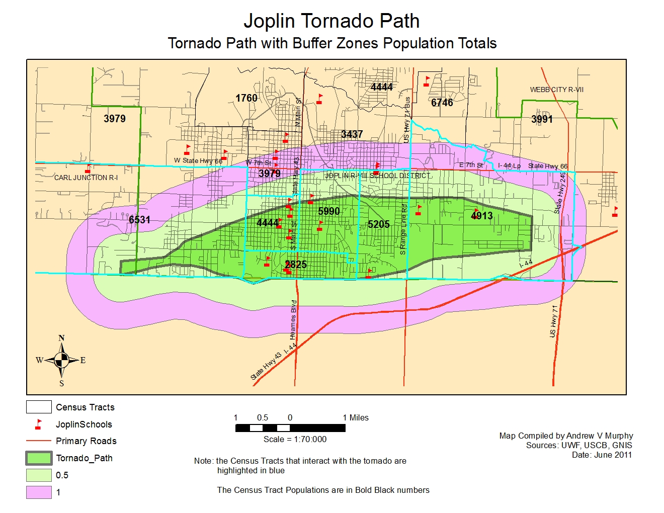 Applications in GIS Joplin Missouri, Tornado