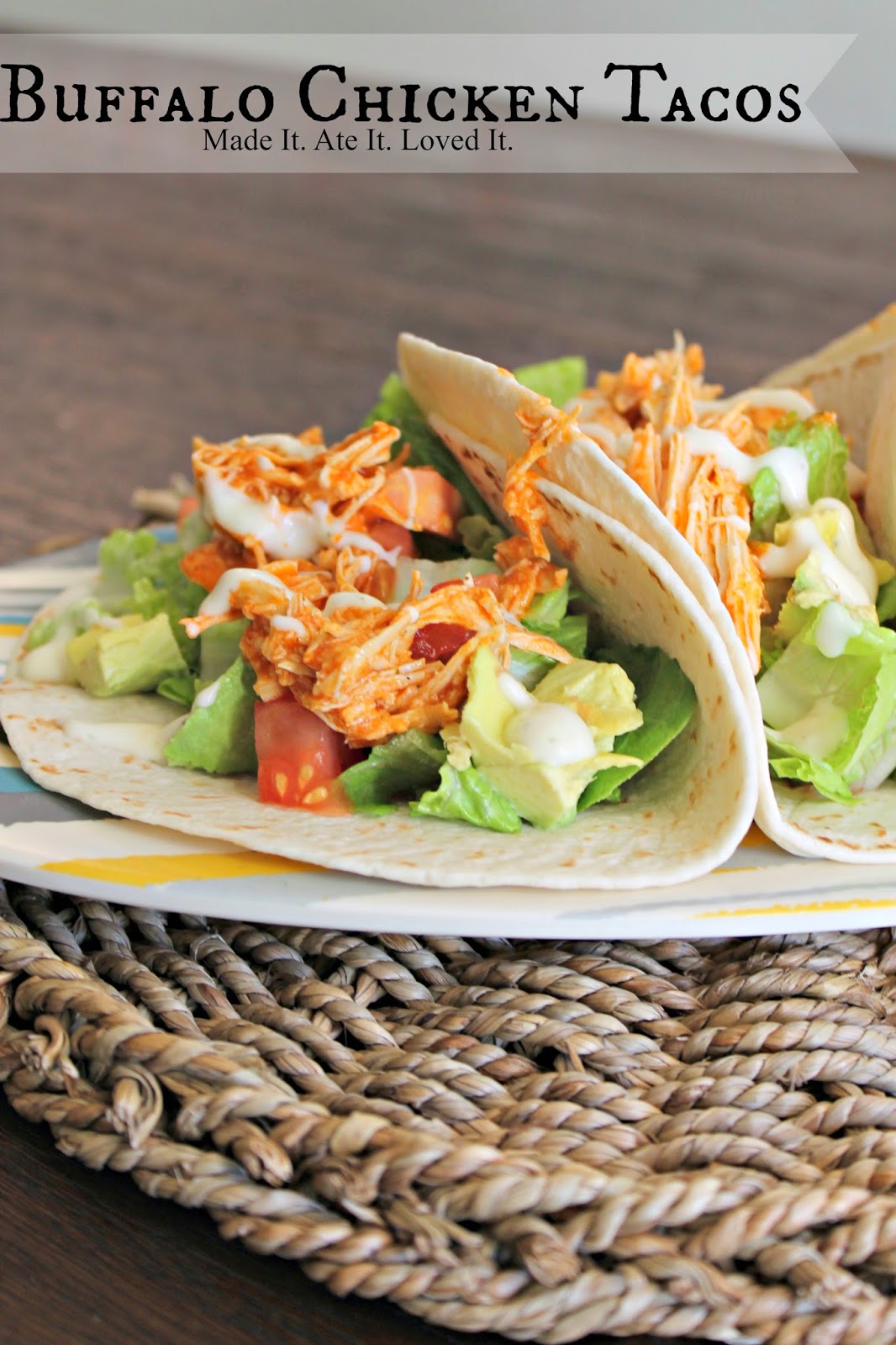 Easy Crockpot Buffalo Chicken Tacos Made It. Ate It. Loved It.