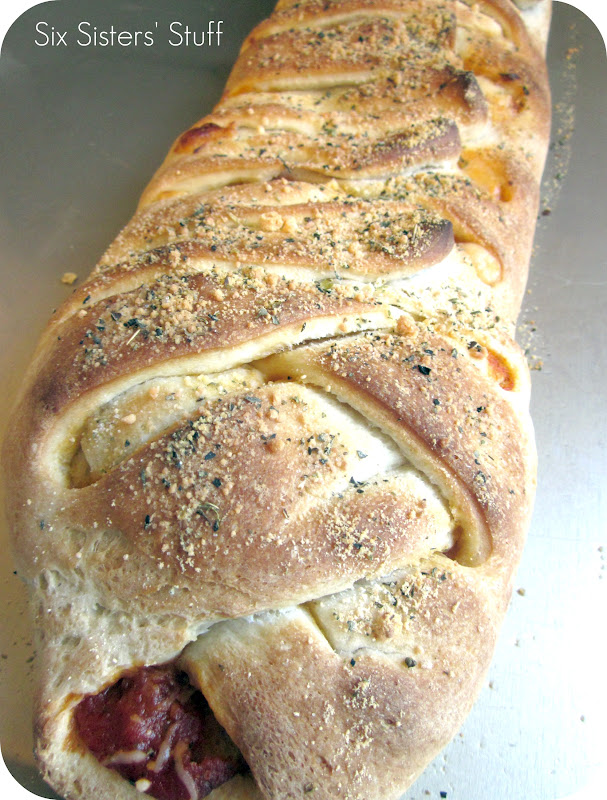 Braided Pizza Loaf Recipe Six Sisters' Stuff