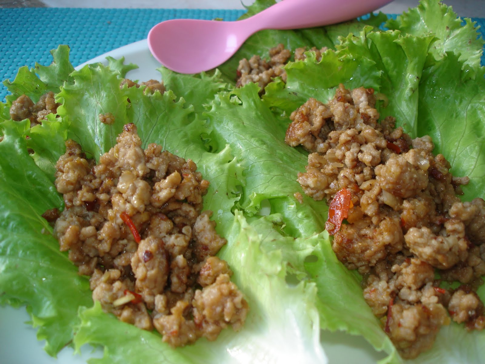 The Tiny Skillet Chicken Larb Lettuce Wraps