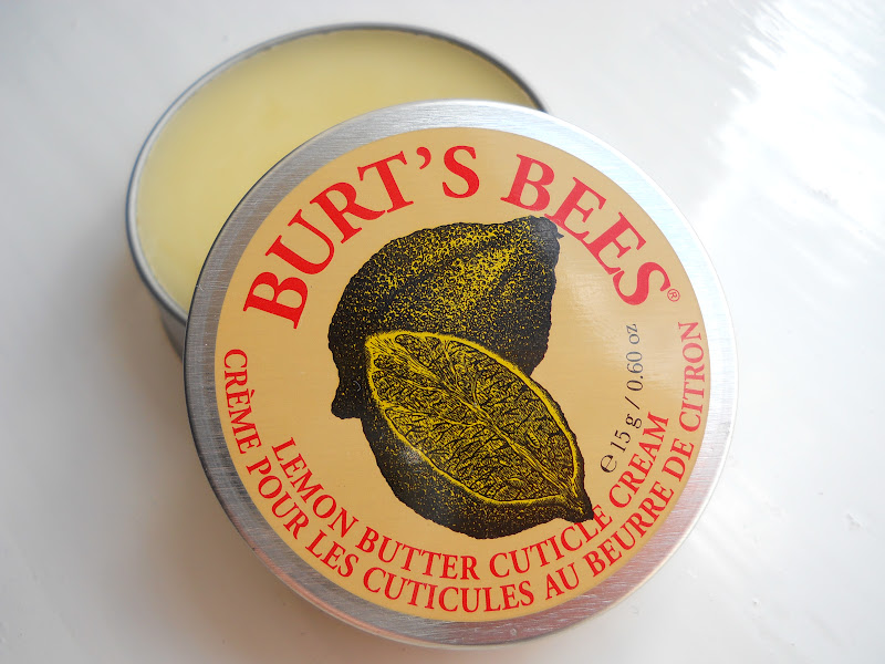 and peaches Burt's bees lemon butter cuticle cream