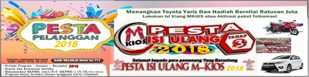 PEMENANG PESTA ISI ULANG  M-KIOS TAHUN 2018
