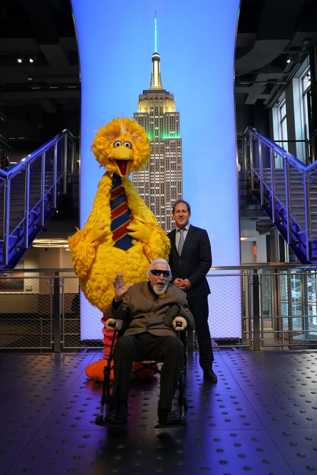 Muppet Stuff Big Bird Lights Up The Empire State Building