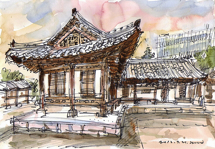 Sketches At Kookmin University Jeongneung Dong Seoul Urban