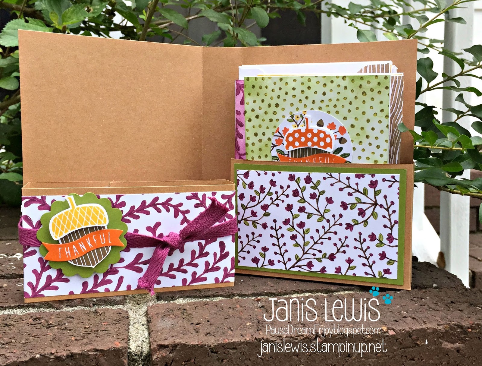 Pause Dream Enjoy Pocket Card Holder Stuffed with Cards!