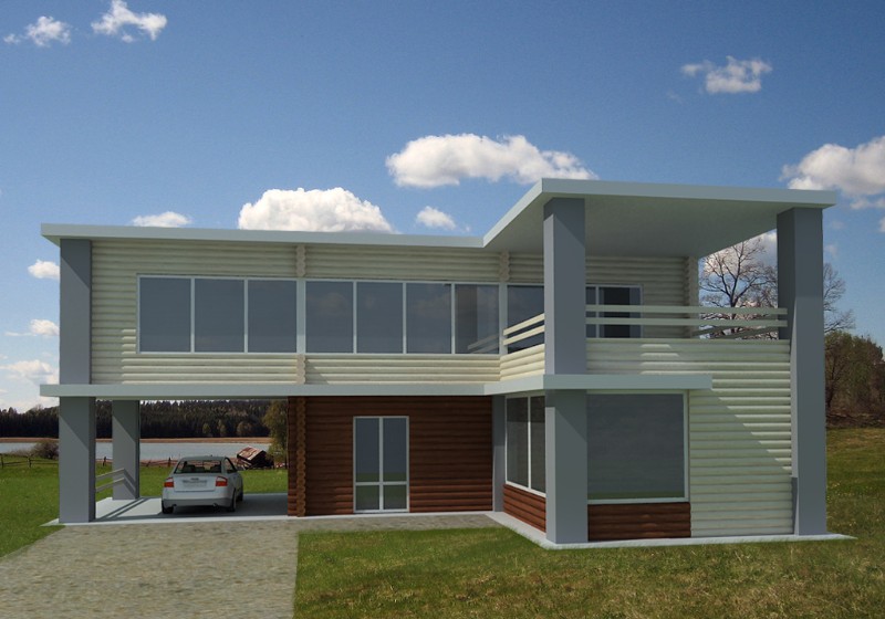 20 Best Simple Modern House Front View Ideas - House Plans