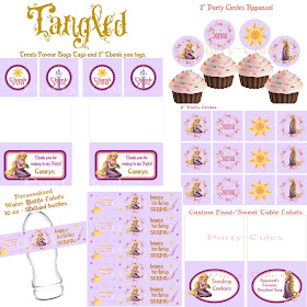 Princess Rapunzel Water Bottle Labels, Printable Princess water labels,  Tangled party water labels Instant download