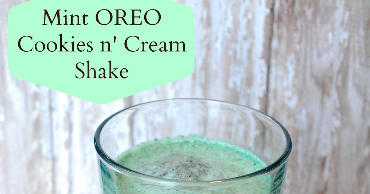 A Glimpse Inside Mint OREO Cookies n' Cream Shake
